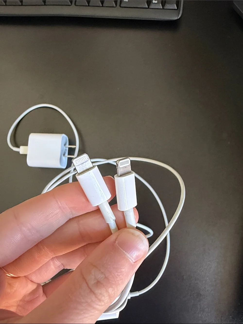 Apple White Lightning USB Power Adapters with Cables